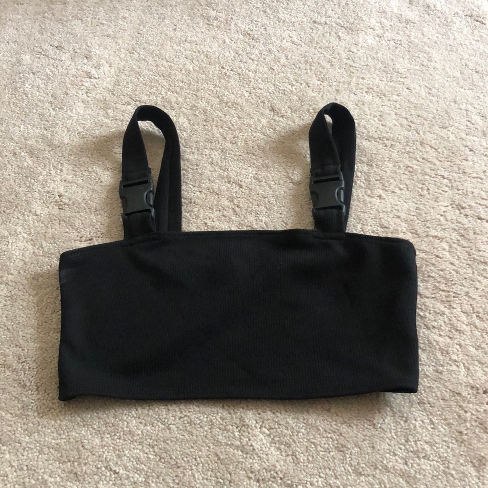 Princes Polly Motel Black Crop Top